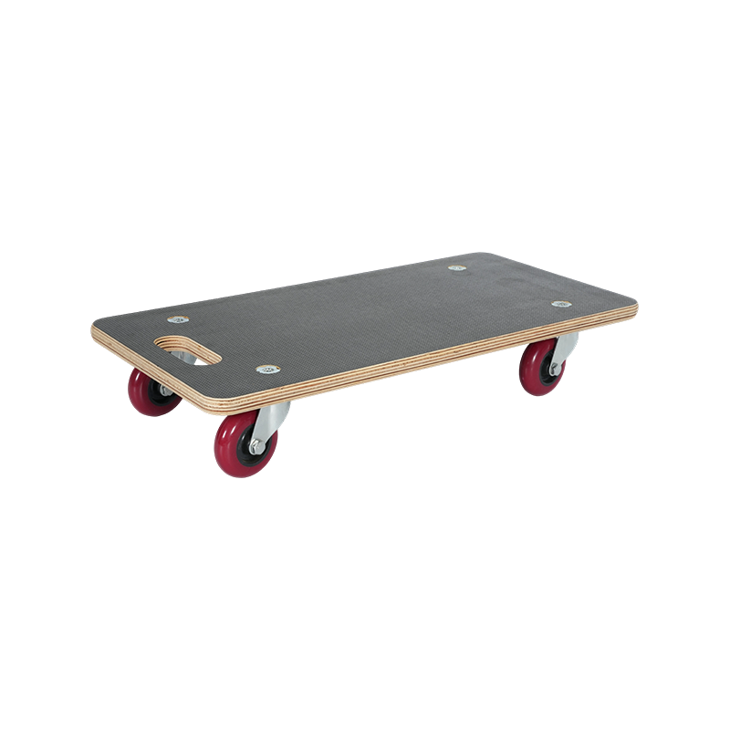 Waterproof Multi-Layer Board Rectangular Dolly with 3-inch PU Wheels