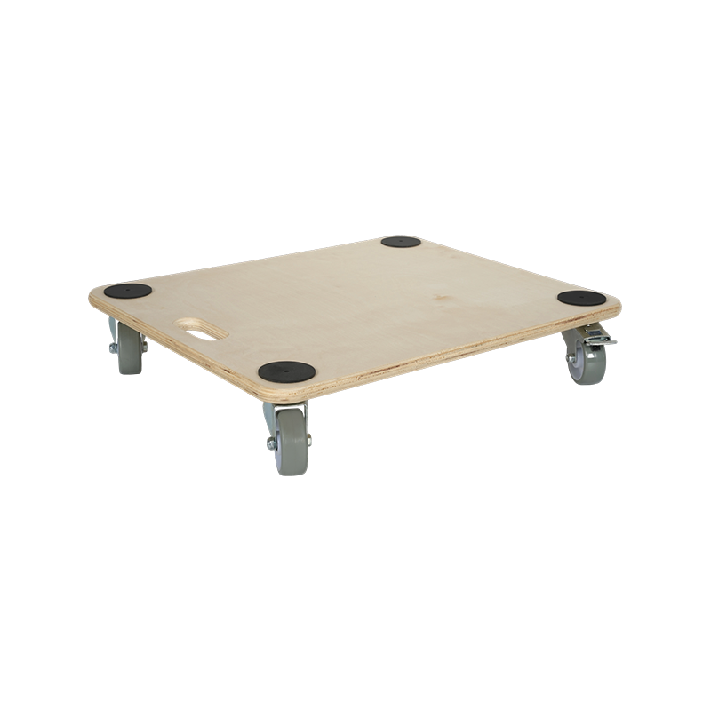 PU-Wheel Multi-Layer Board Dolly with 2 Braking Wheels