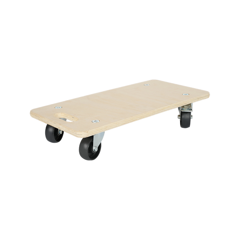 3-inch PP Wheel Multi-Layer Board Dolly with 2 Brake Wheels