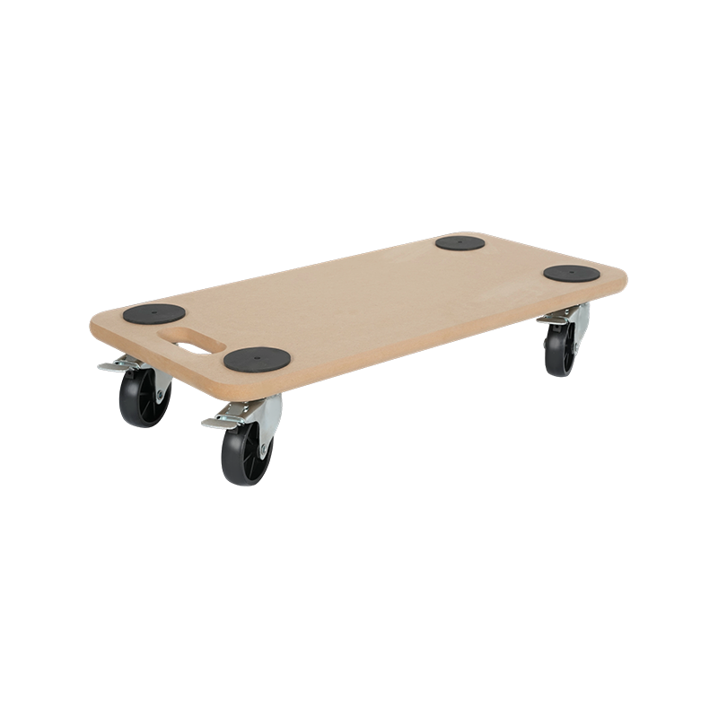 3-inch PP-Wheeled MDF Dolly with 2 Brake Wheels