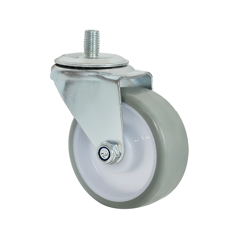 3-inch PU Screw-Mounted Gray Caster Wheel