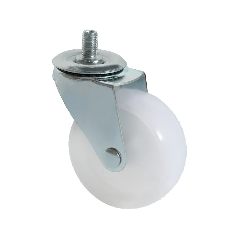 3-inch Screw-Mounted PP White Caster Wheel