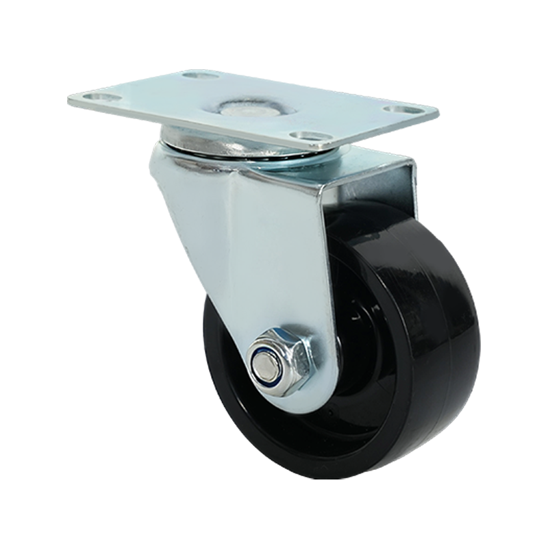 3-inch Heavy-Duty PP Black Caster Wheel