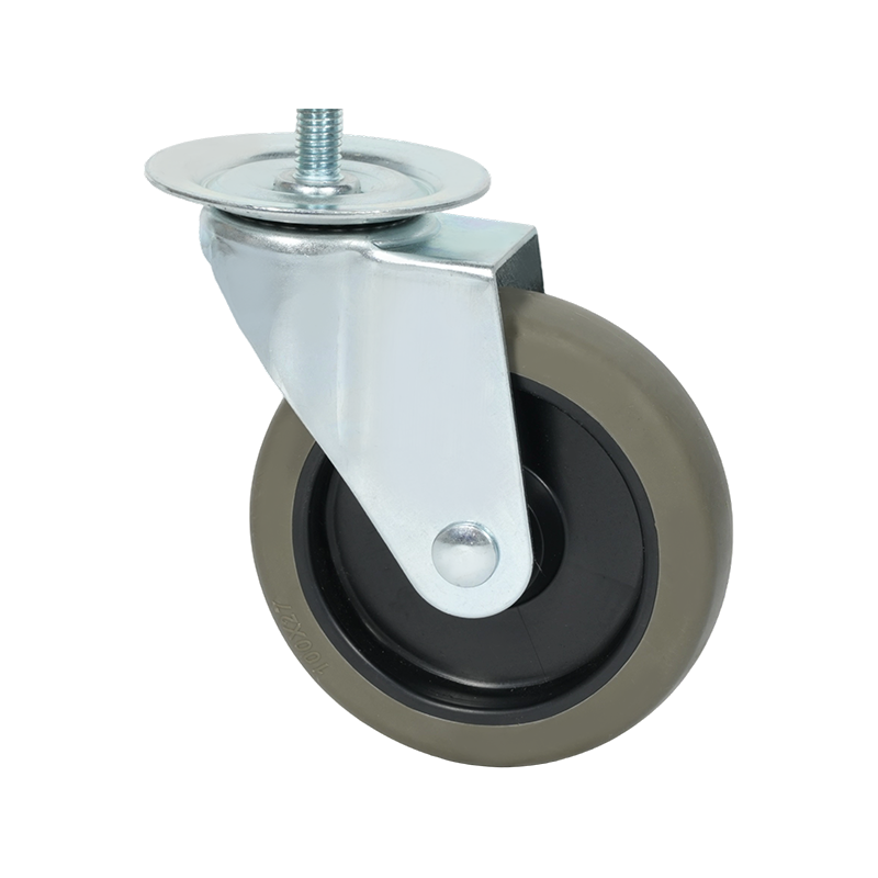 4-inch Screw-Mounted TPR Gray Caster Wheel