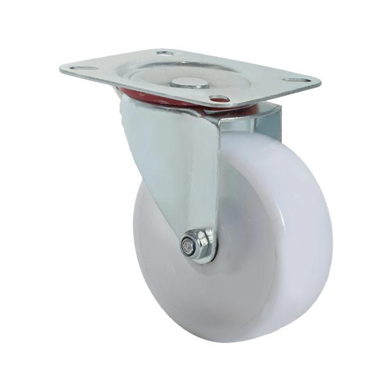 4-inch Flat PP White Caster Wheel