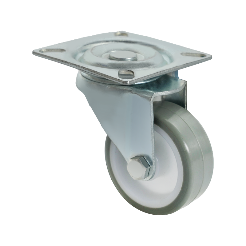 2-inch Flat PU Gray Caster Wheel