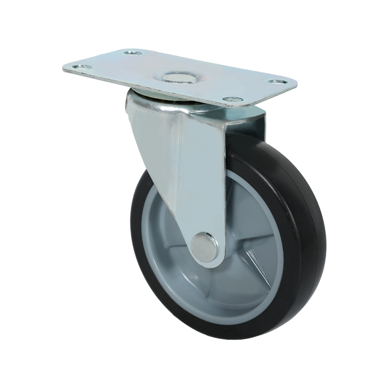5-inch Swivel PU Gray Caster Wheel