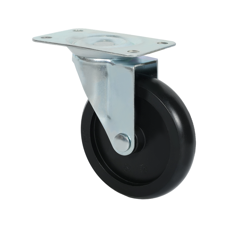 4-inch Swivel PP Black Caster Wheel