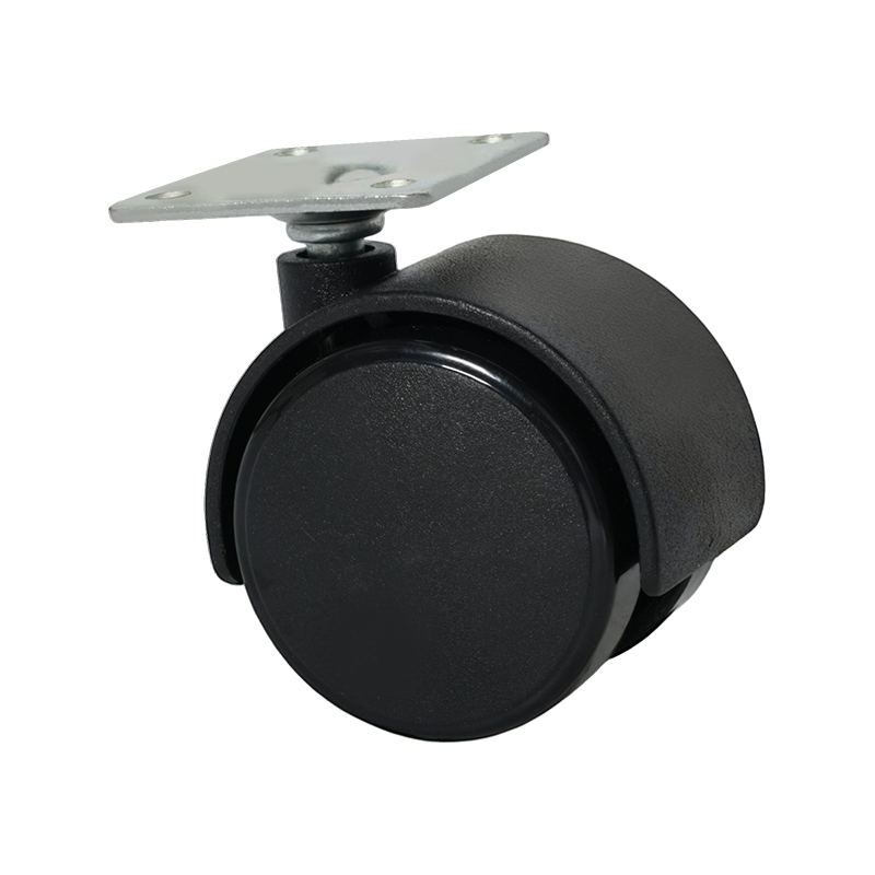 40MM Flat PA Black Furniture Caster Wheel