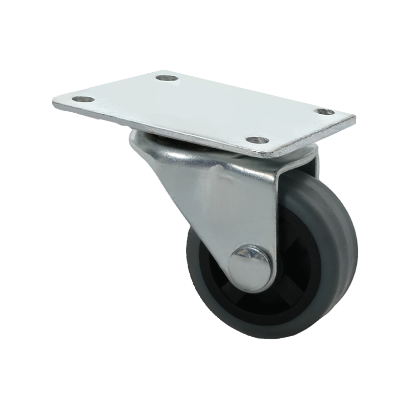 1-inch Flat TPR Gray Caster Wheel